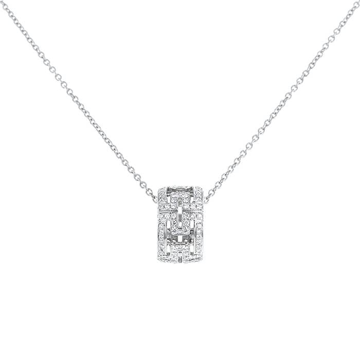 COLLIER PARENTESI ARGENT DIAMANT