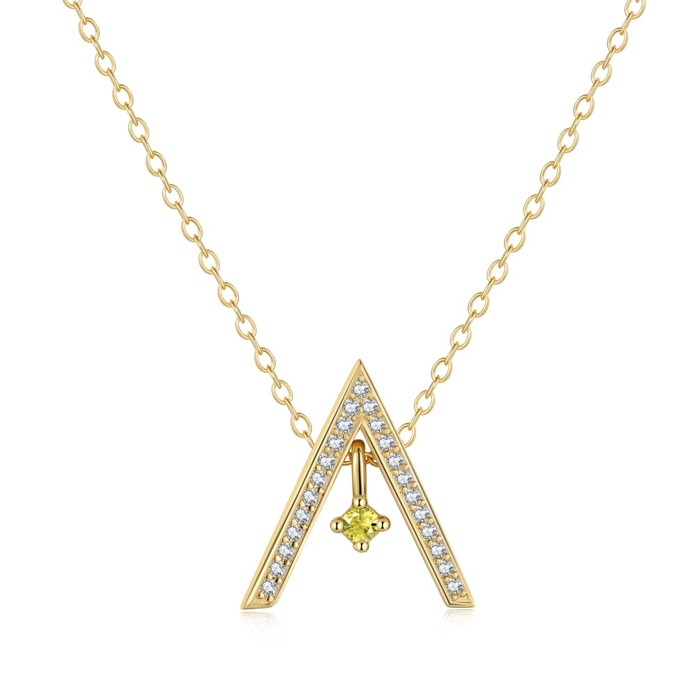 [HOT]Sparkling "A" Shape Necklace