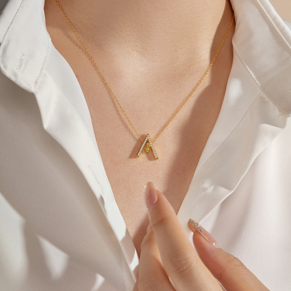 [HOT]Sparkling "A" Shape Necklace