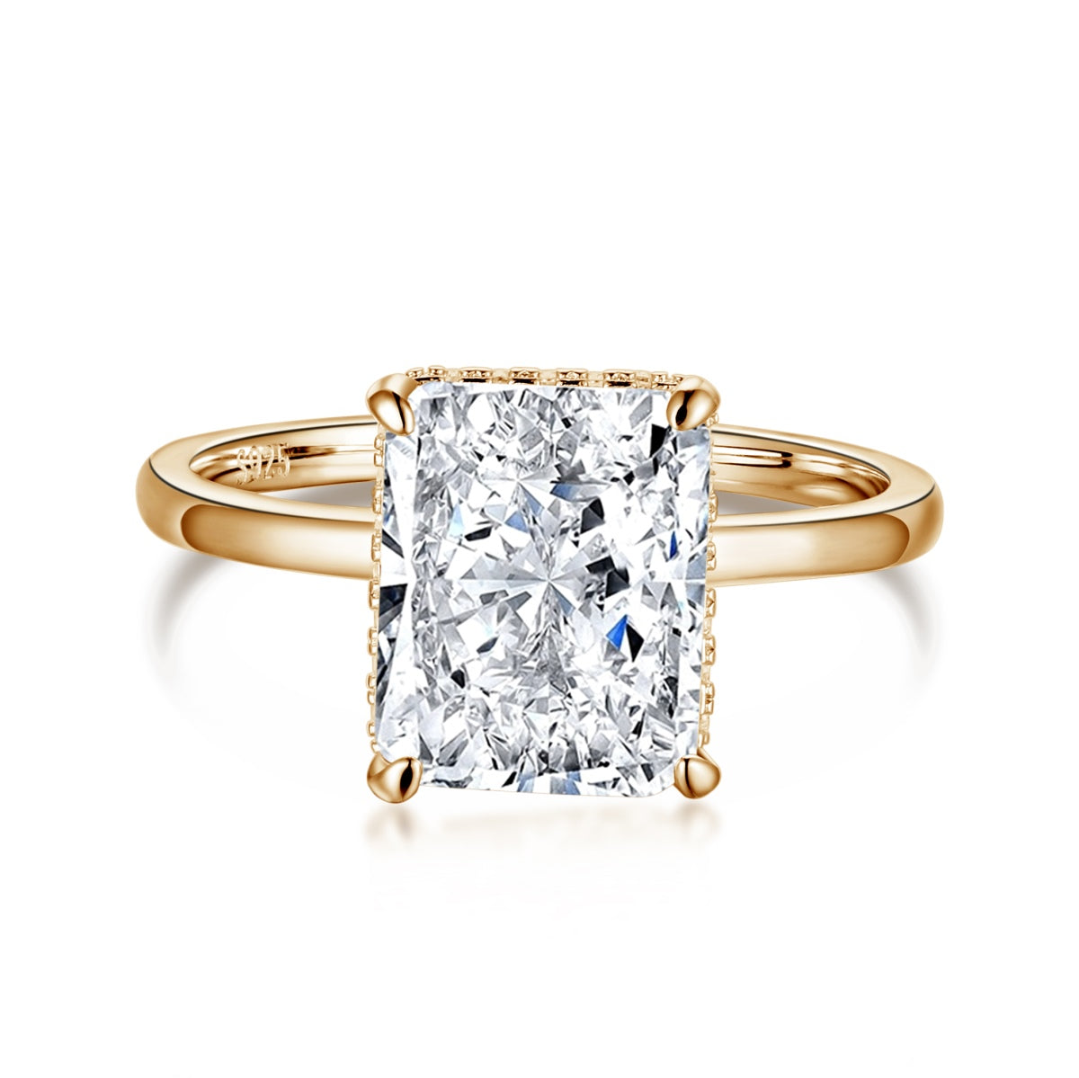 [HOT] Bague de banquet taille radiand ornée de 4,0 carats