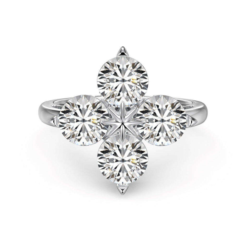 [HOT] Bague étoile à huit branches et trèfle à quatre feuilles