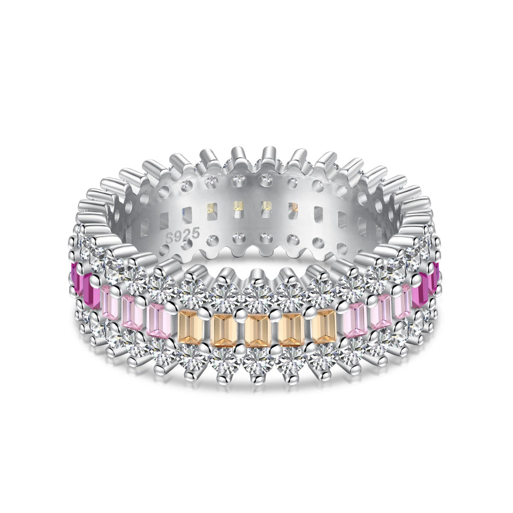[HOT] Bague quotidienne ornée de motifs colorés et radieux