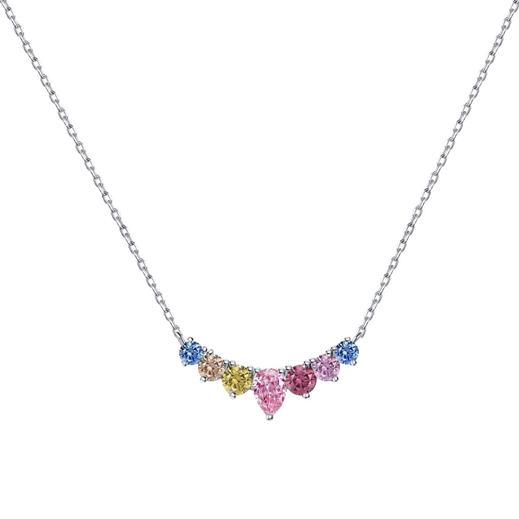 [HOT] Collier délicat en forme de cœur coloré