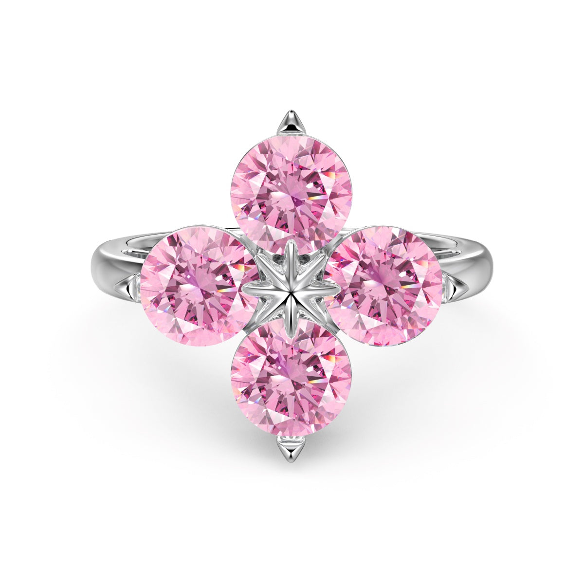 [HOT] Bague étoile à huit branches et trèfle à quatre feuilles