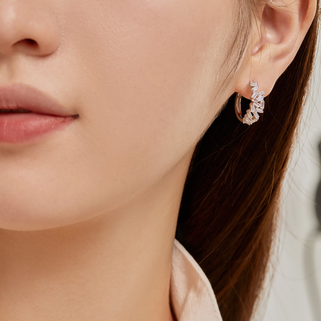 [HOT] Boucles d'oreilles éblouissantes et colorées en émeraude taille quotidienne
