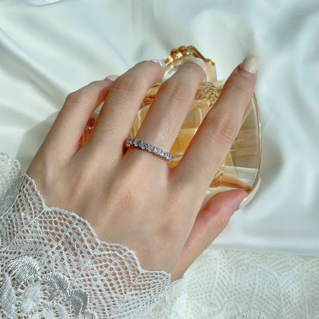 [HOT] Bague de tennis ronde scintillante