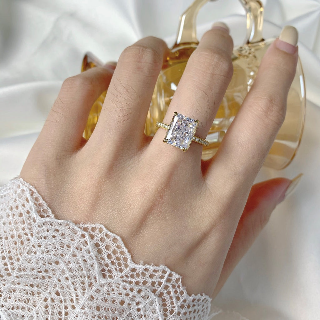 [HOT] Bague de fiançailles luxueuse de 4,0 carats
