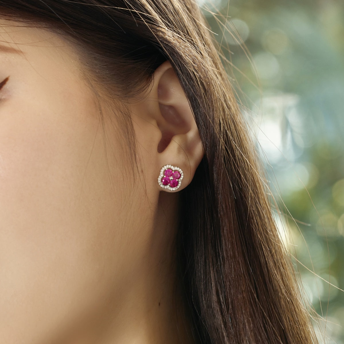 [HOT] Boucles d'oreilles exquises en forme de trèfle à quatre feuilles