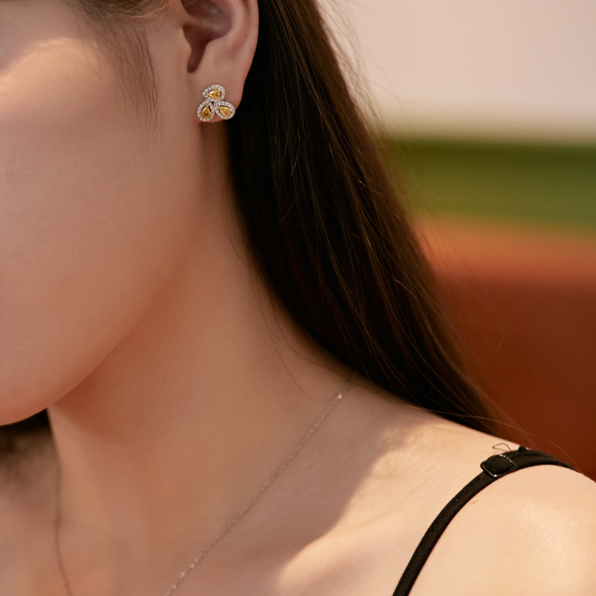 [HOT] Boucles d'oreilles ornées en forme de fleur en forme de poire