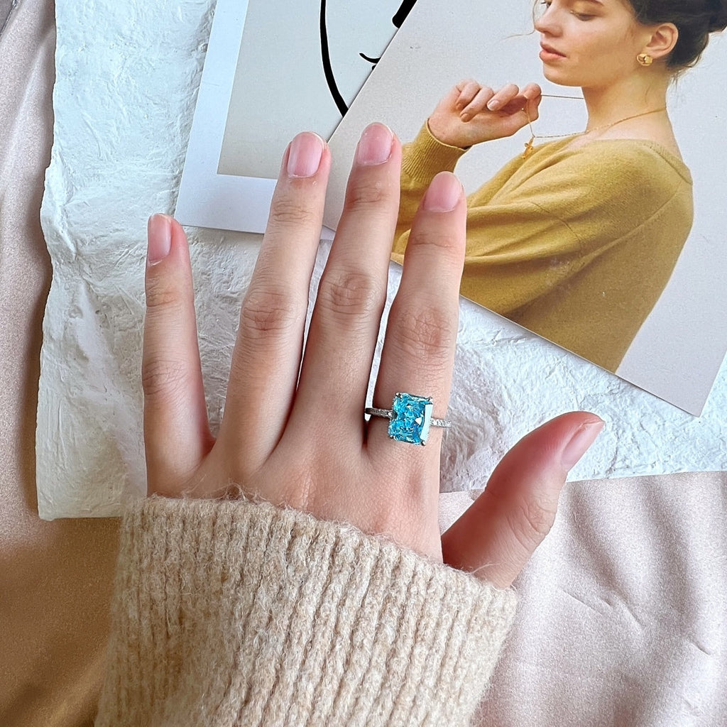 [HOT] Bague de fiançailles luxueuse de 4,0 carats