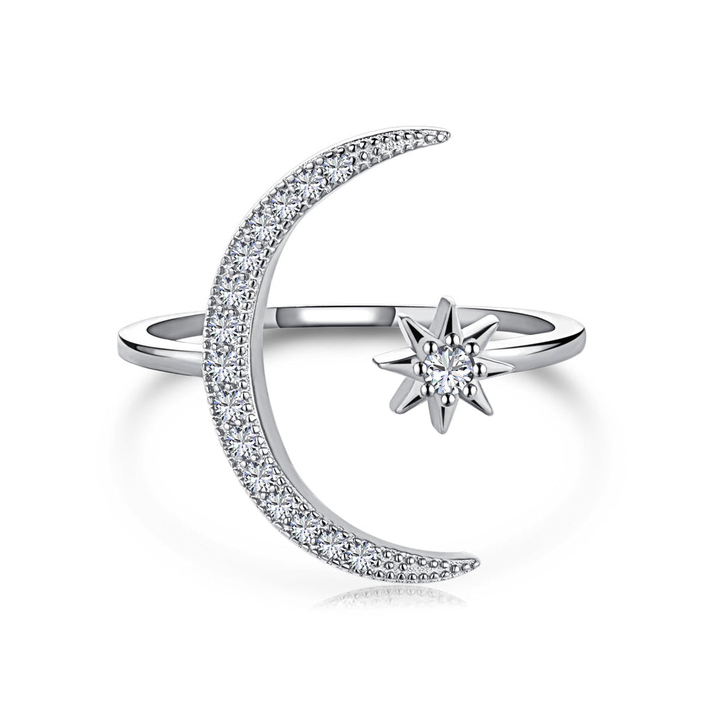 [HOT] Bague Éternité Lune et Étoile