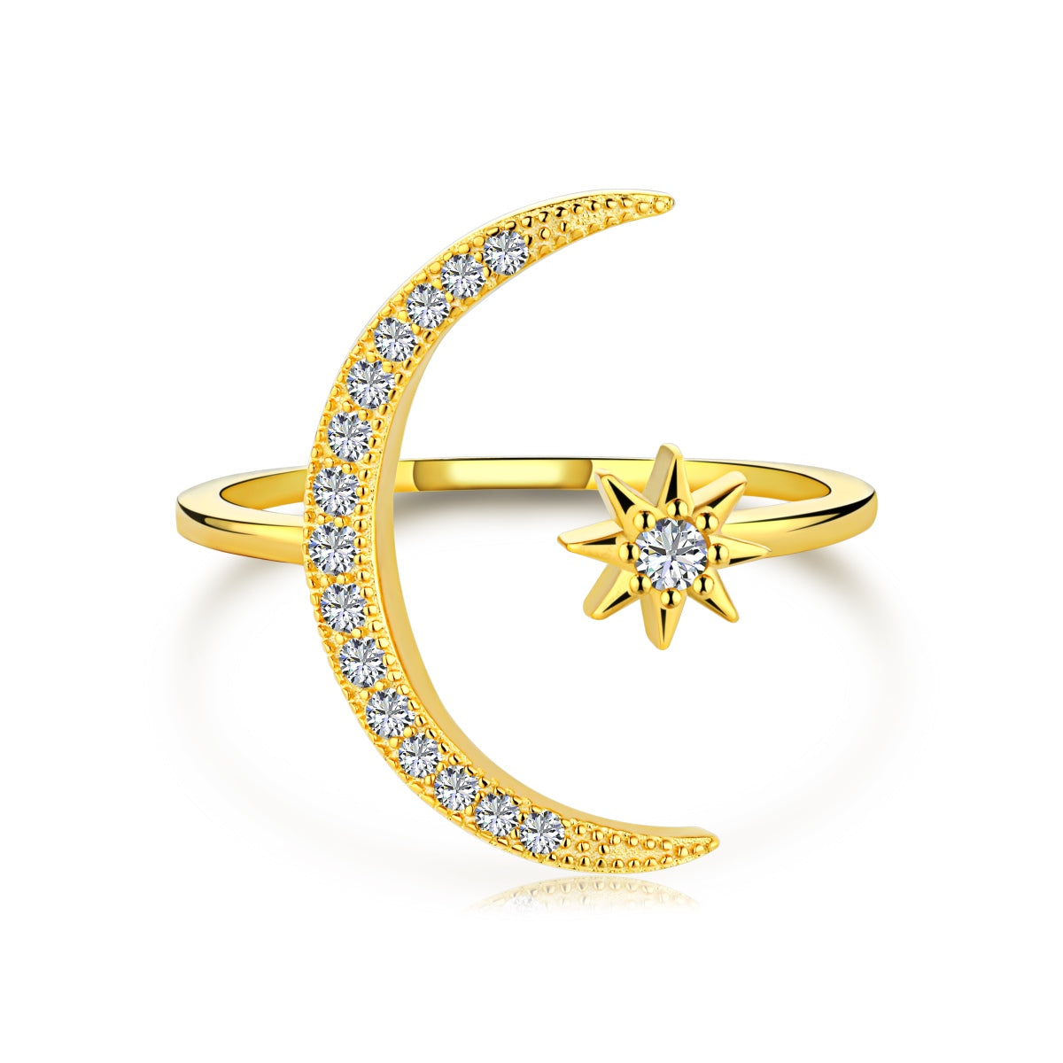 [HOT] Bague Éternité Lune et Étoile