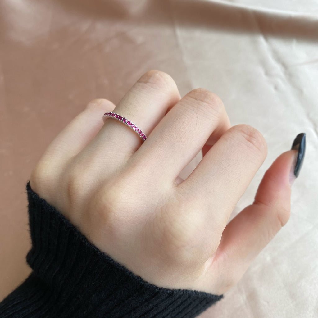 [HOT] Bague quotidienne délicate et scintillante à taille ronde