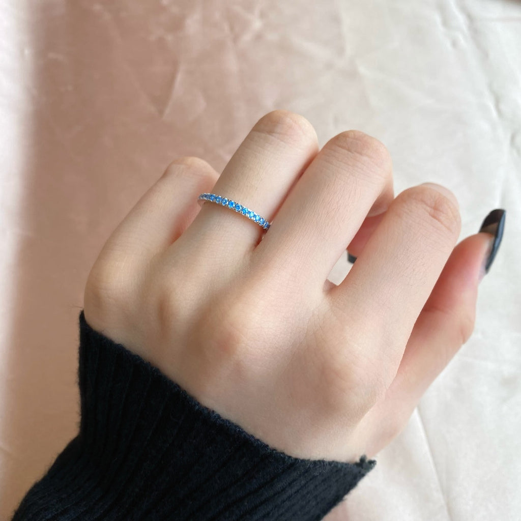 [HOT] Bague quotidienne délicate et scintillante à taille ronde