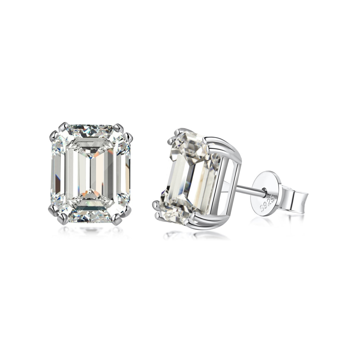 [HOT] Boucles d'oreilles éblouissantes de forme carrée