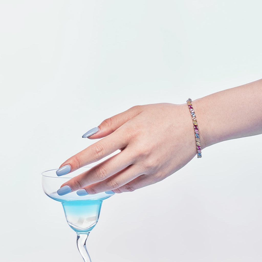 [HOT]Ornate Sparkling Multi Cut Party Bracelet