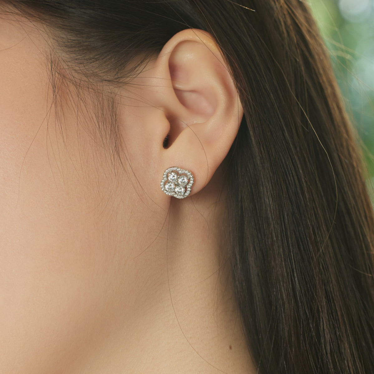 [HOT] Boucles d'oreilles exquises en forme de trèfle à quatre feuilles