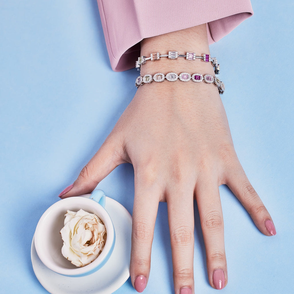 [HOT]Dainty Charming Emerald Cut Daily Bracelet