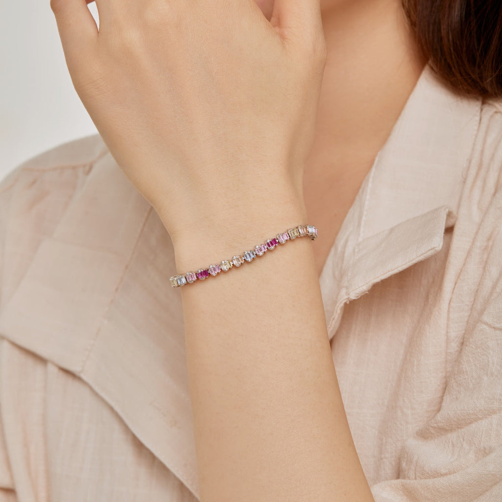 [HOT] Bracelet de fête délicat et coloré taille émeraude