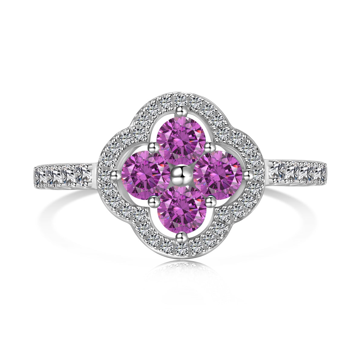 [HOT] Bague à motif de trèfle à quatre feuilles