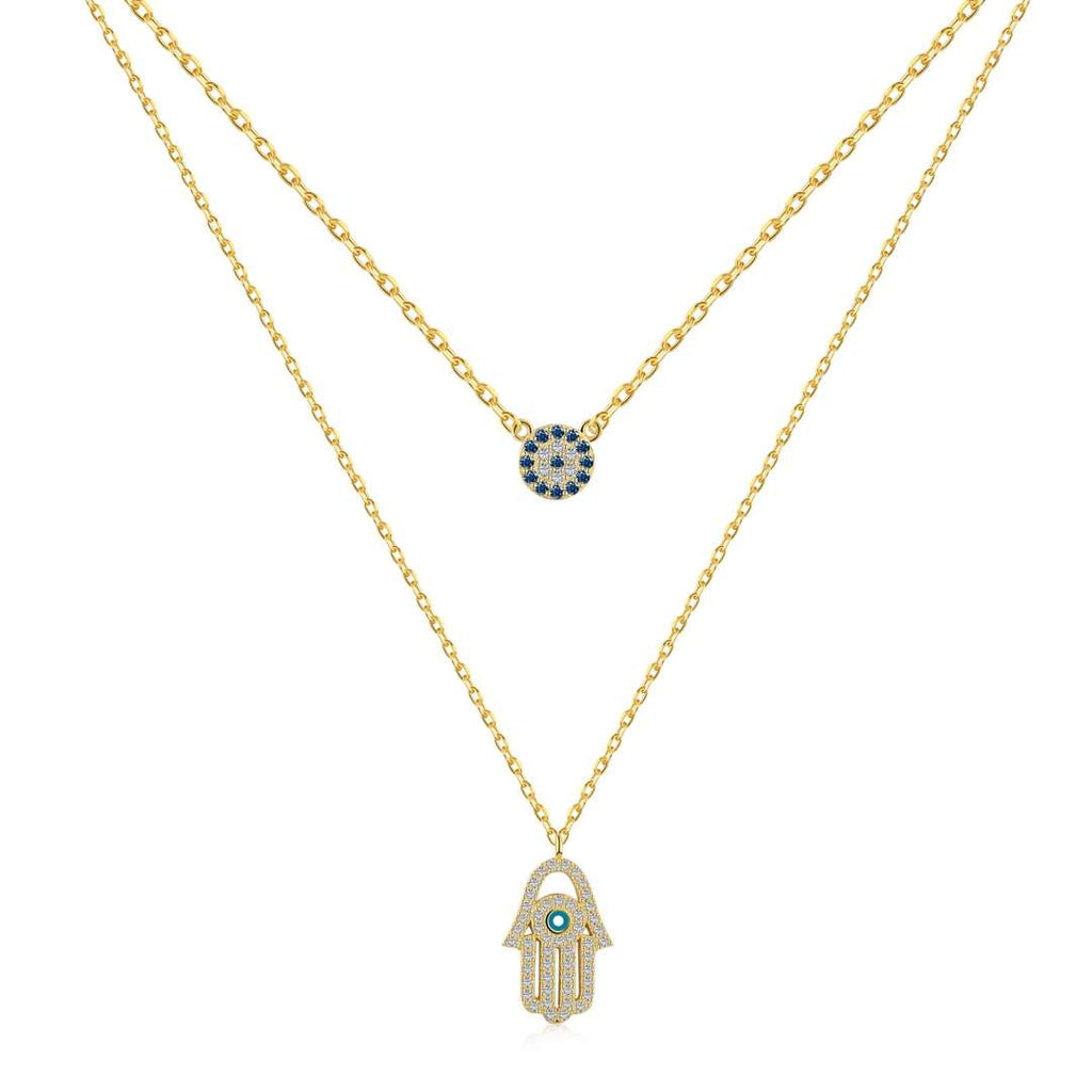 [HOT] Collier Hamsa Palm Œil de Démon