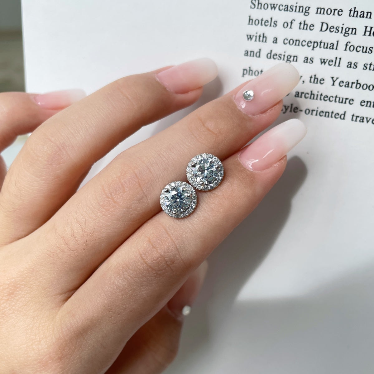 [HOT] Boucles d'oreilles classiques de forme ronde de princesse