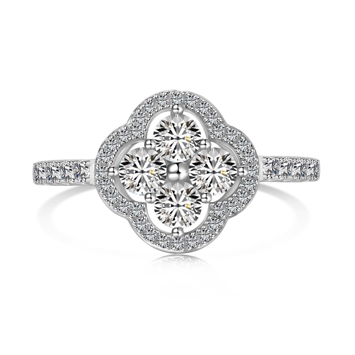 [HOT] Bague à motif de trèfle à quatre feuilles