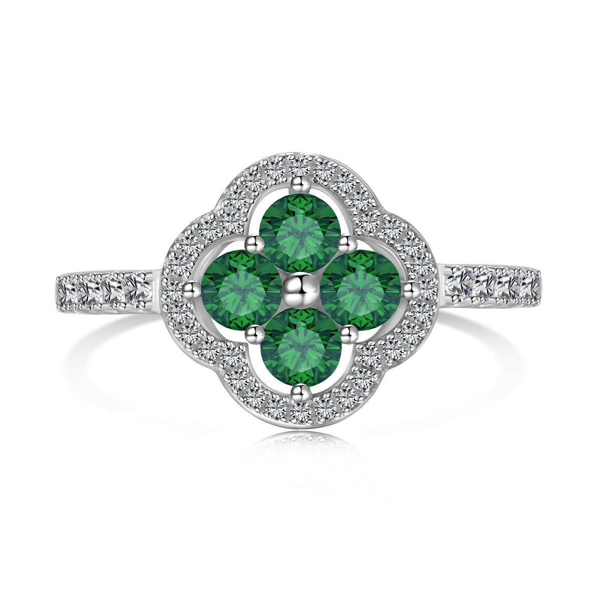 [HOT] Bague à motif de trèfle à quatre feuilles