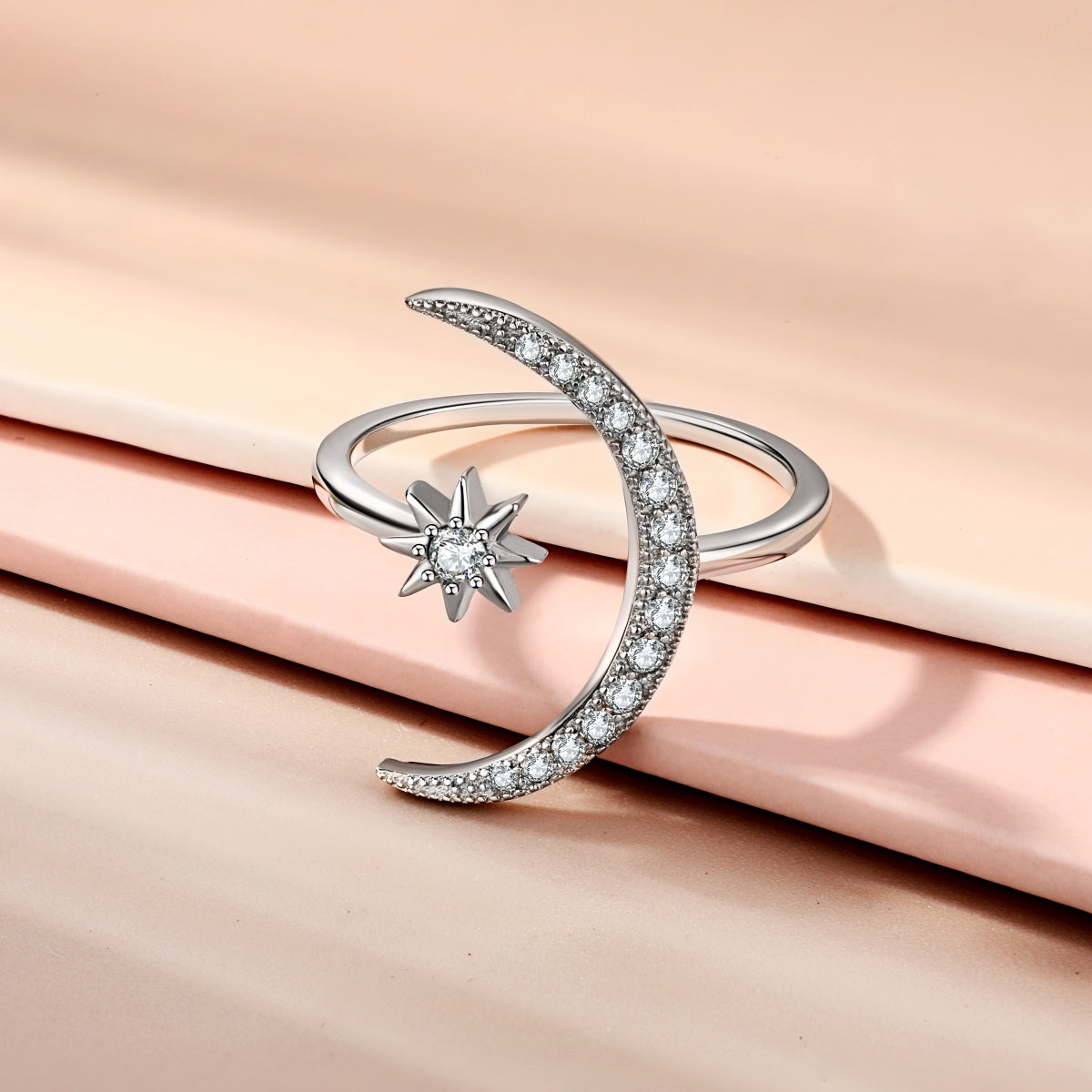 [HOT] Bague Éternité Lune et Étoile
