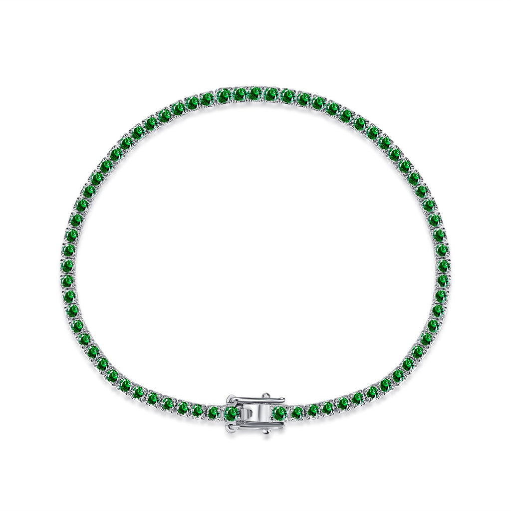 [HOT] Bracelet quotidien éblouissant à coupe ronde colorée