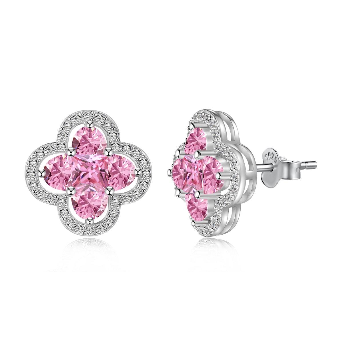 [HOT] Boucles d'oreilles exquises en forme de trèfle à quatre feuilles porte-bonheur