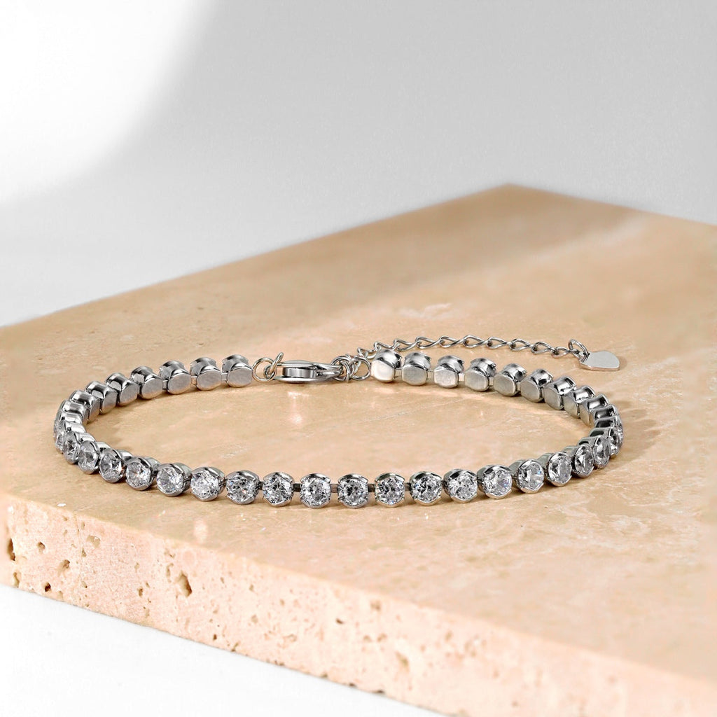 [HOT]Ornate  Sparkling Round Cut Daily Bracelet