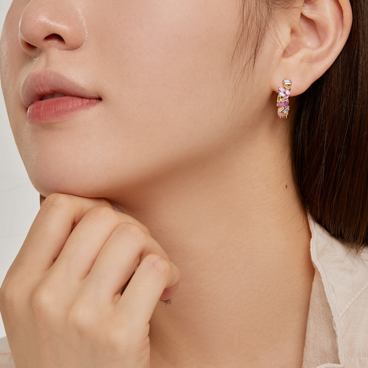 [HOT] Boucles d'oreilles éblouissantes et colorées en émeraude taille quotidienne