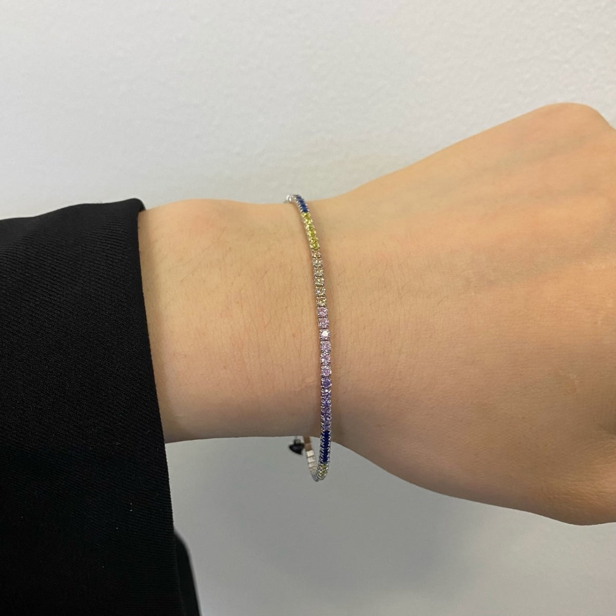 [HOT]Radiant Shinning Princess Cut Tennis Bracelet