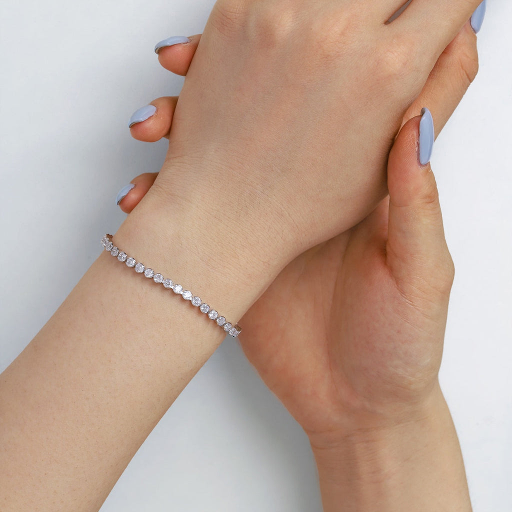 [HOT]Ornate  Sparkling Round Cut Daily Bracelet