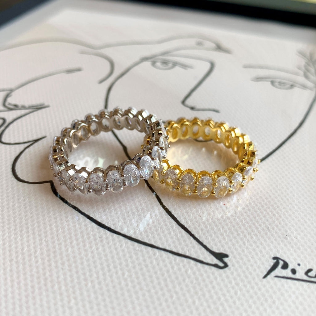 [HOT] Bague de tennis ovale ornée