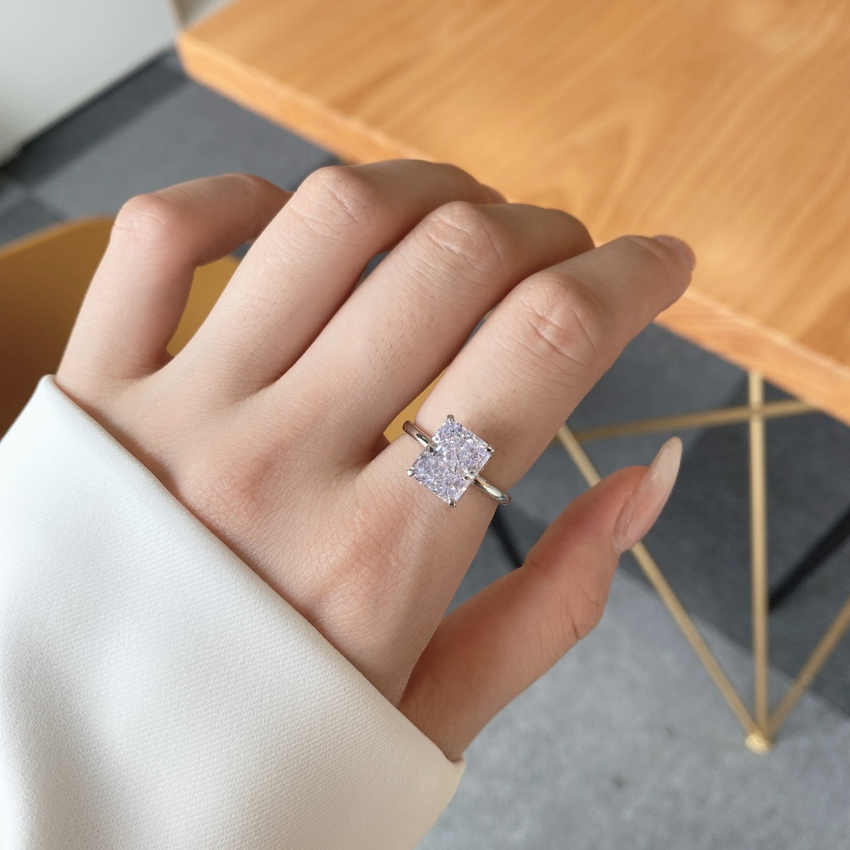 [HOT] Bague de banquet taille radiand ornée de 4,0 carats