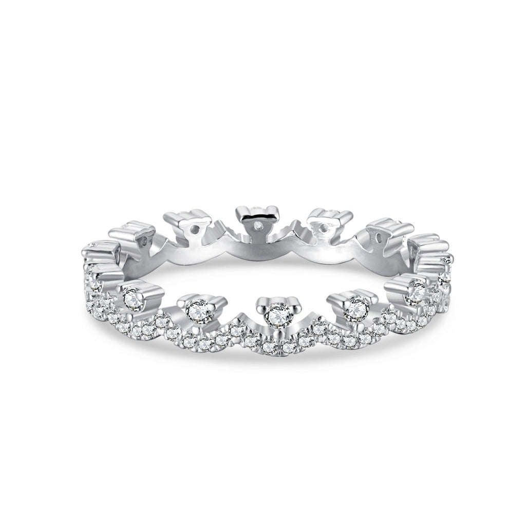[HOT] Bague de fête élégante et resplendissante de forme ronde