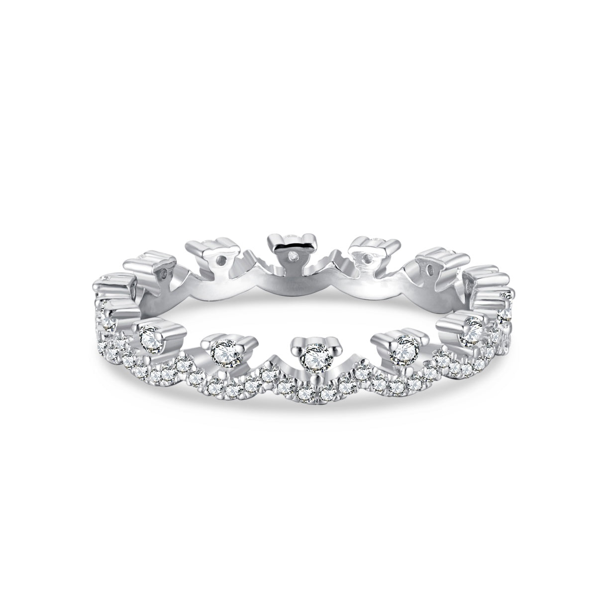 [HOT] Bague de fête élégante et resplendissante de forme ronde