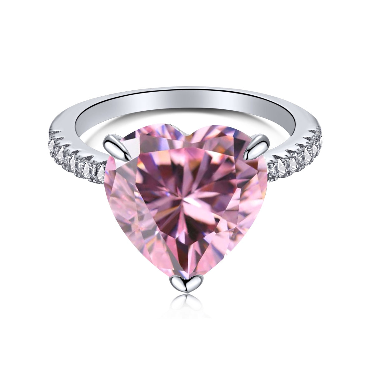[HOT] Bague d'amoureux romantique scintillante de 6,0 carats en forme de cœur