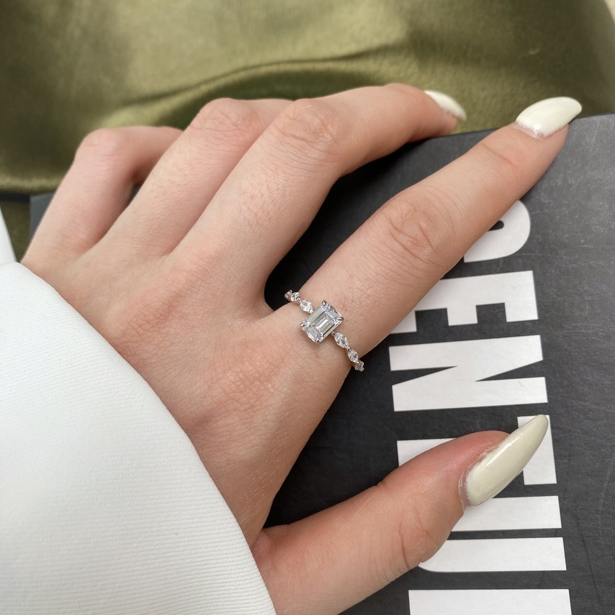 [HOT] Bague quotidienne délicate et resplendissante de 1,0 carat