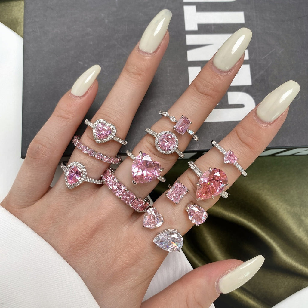 [HOT] Bague d'amour charmante en forme de cœur de 0,5 carat CaratEternity