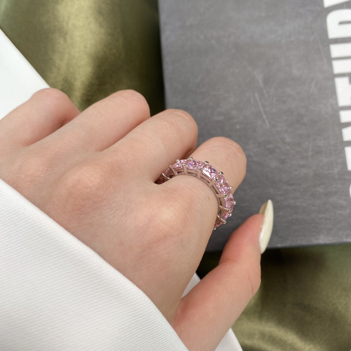 [HOT] Bague tennis élégante taille princesse