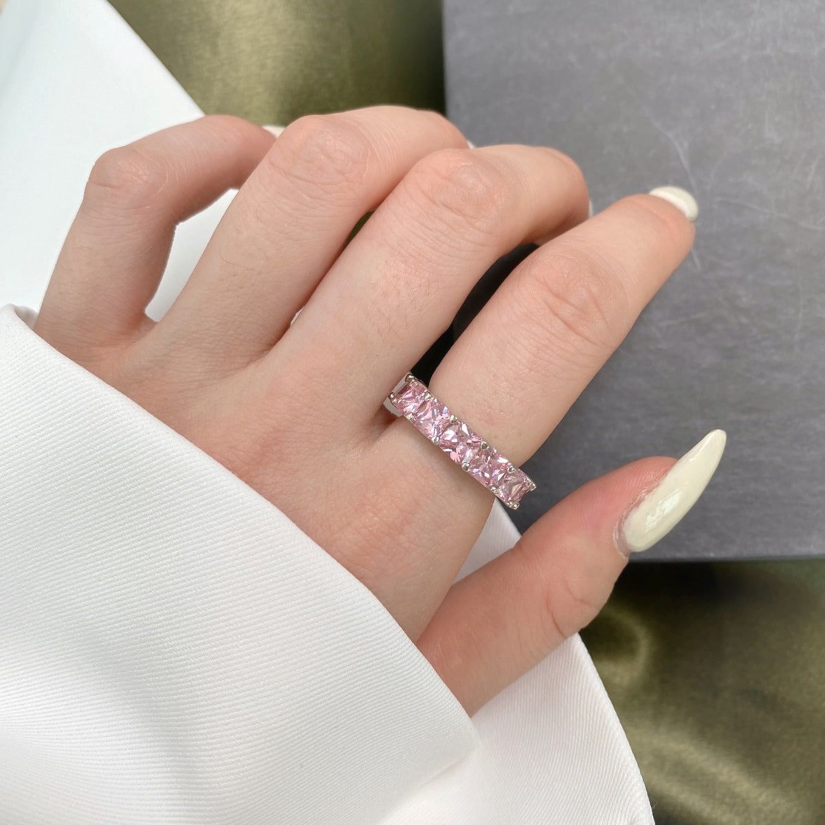 [HOT] Bague tennis élégante taille princesse