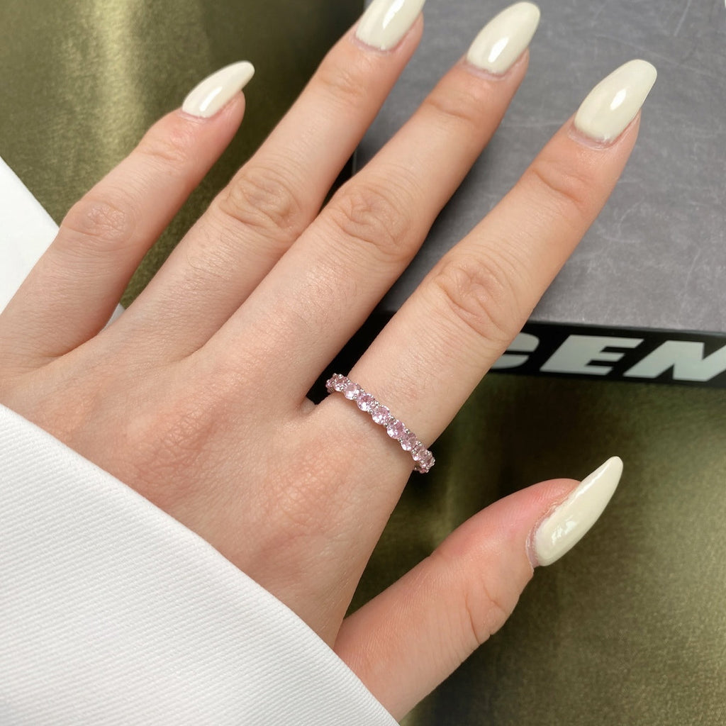 [HOT] Bague de tennis ronde scintillante