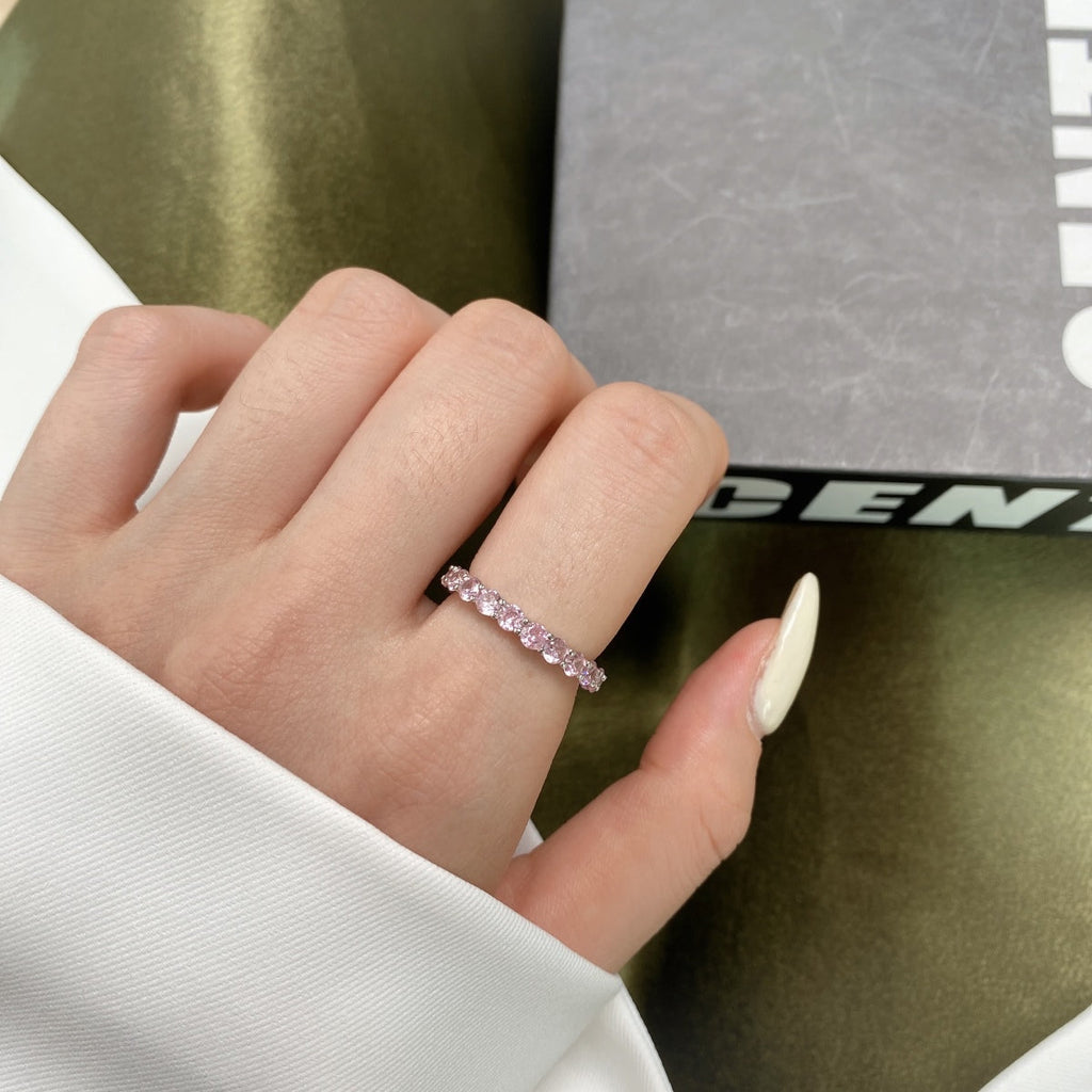 [HOT] Bague de tennis ronde scintillante