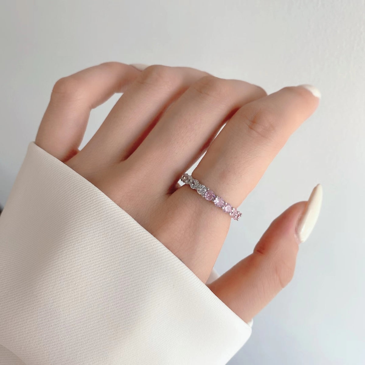 [HOT] Bague de tennis ronde scintillante