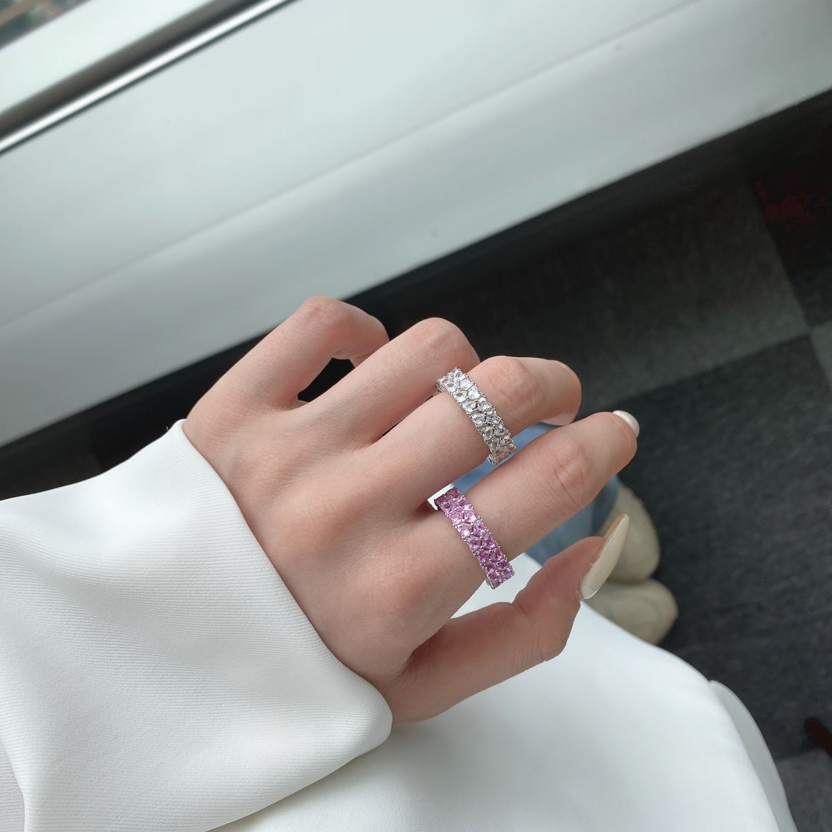 [HOT] Bague cœur scintillante