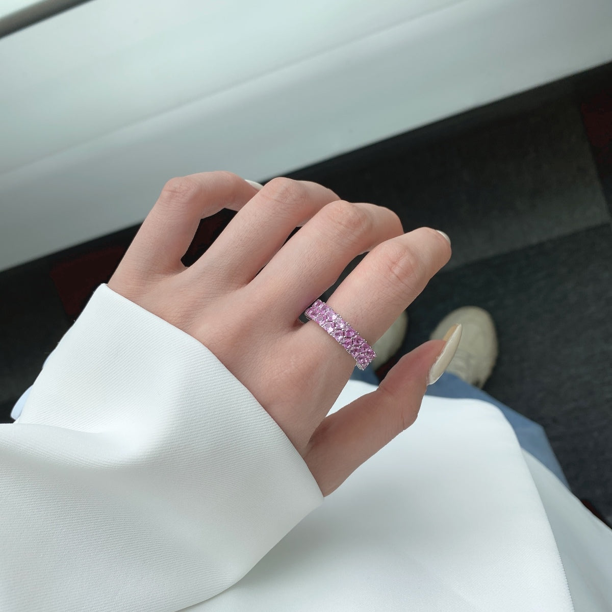 [HOT] Bague cœur scintillante
