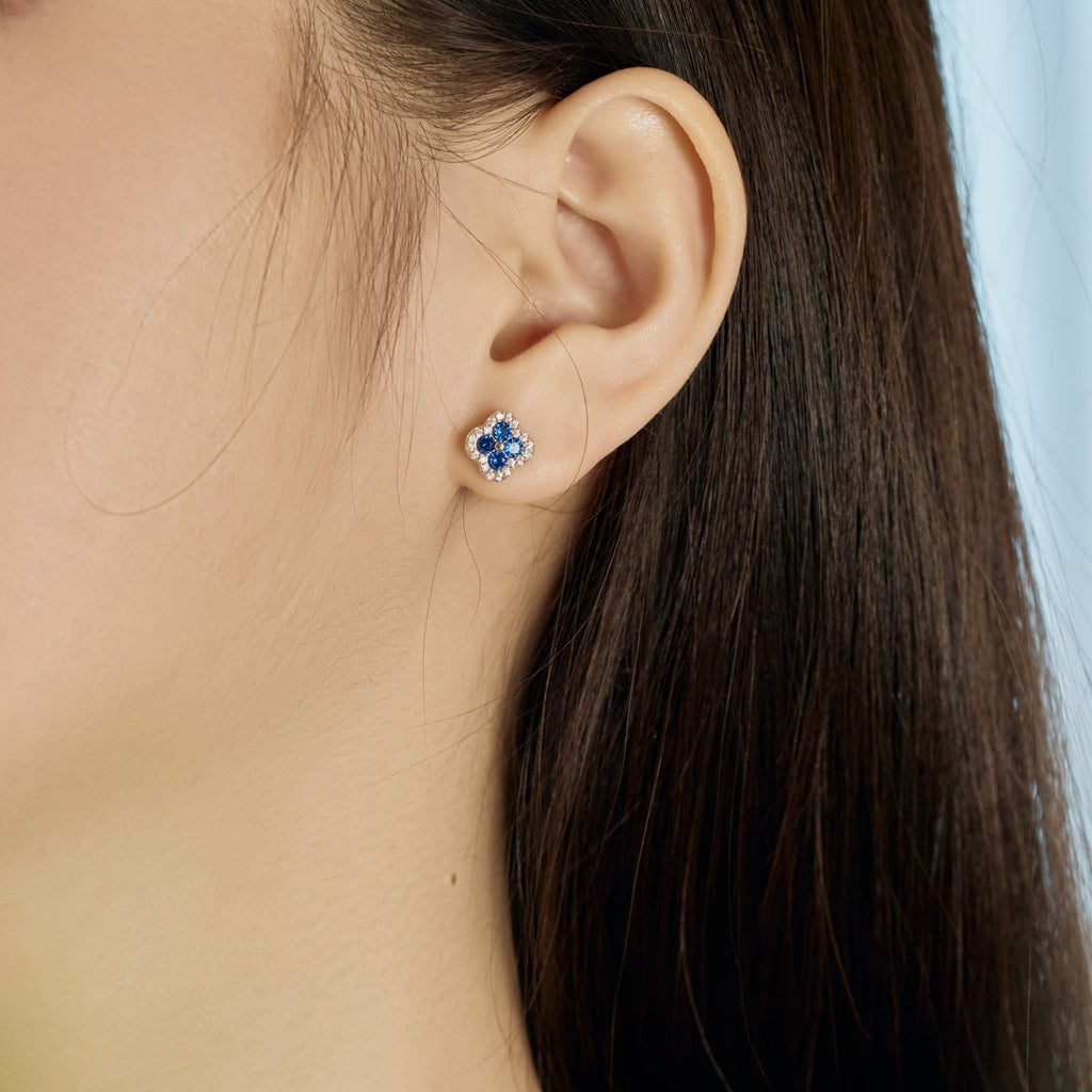 [HOT] Boucles d'oreilles en forme de fleur de trèfle à quatre feuilles